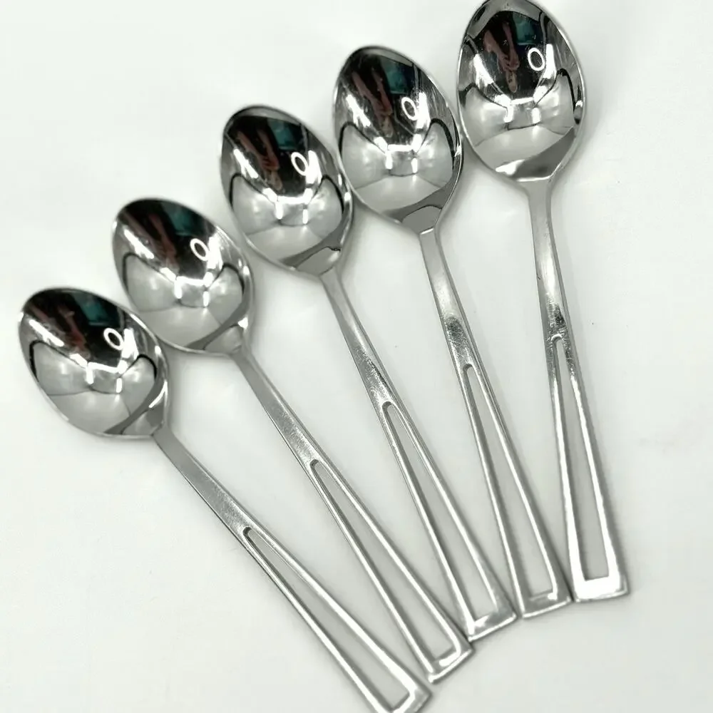 Supreme Cutlery Aperto Stainless Steel Teaspoons Set Of 5 Japan 6 inch
